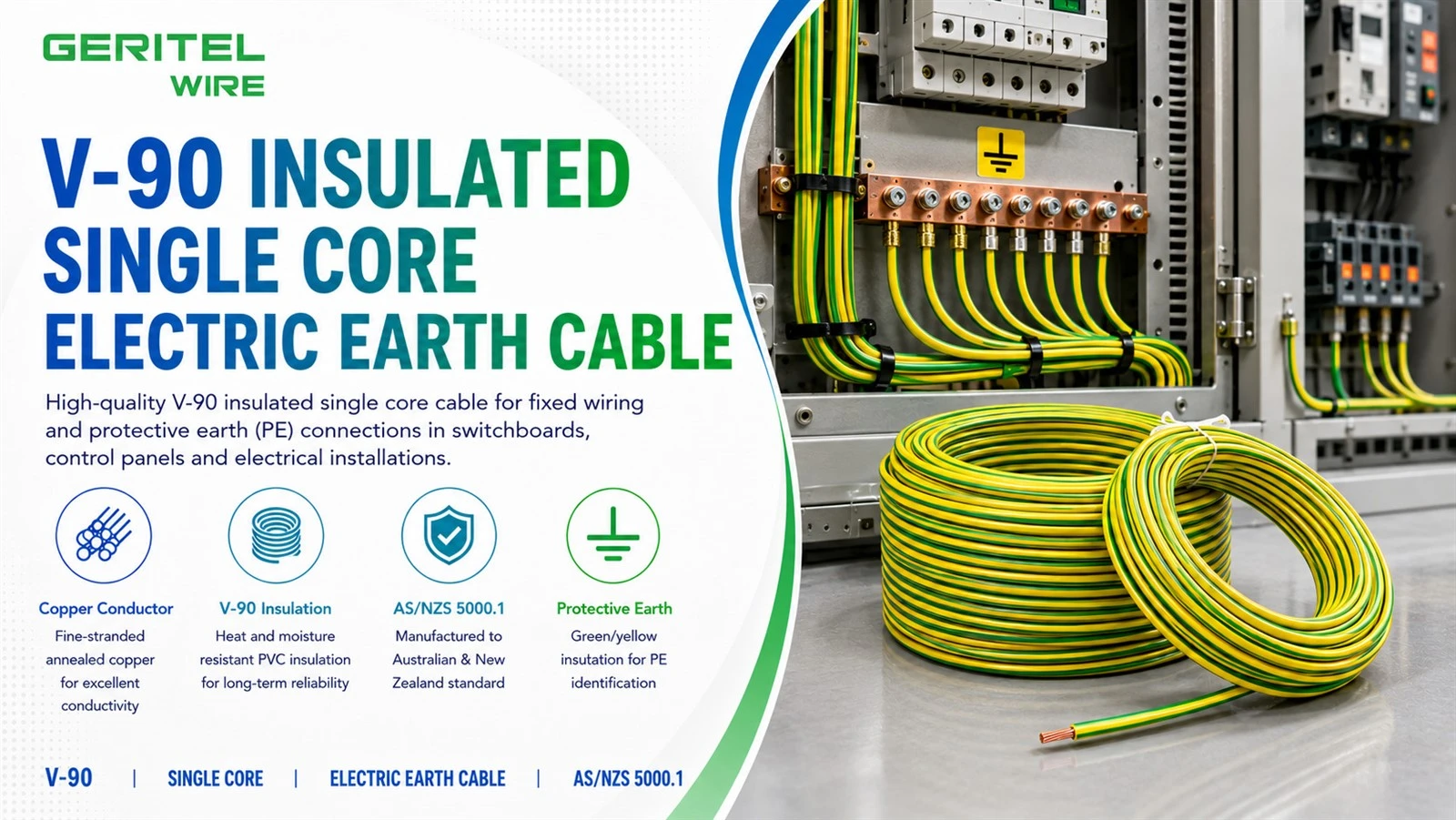 10mm2 V90 earth cable 10mm2 V90 earth cable